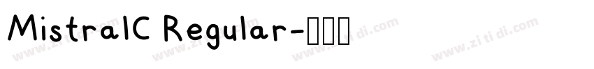 MistralC Regular字体转换